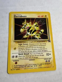 1999 Pokemon Electabuzz Wotc Black Star Promo - Image 1