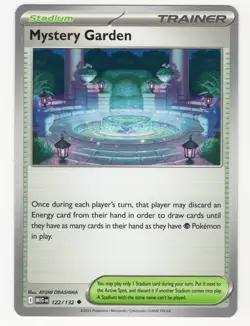 Mystery Garden 122/132 Mega Evolution Pokemon Trainer- NM/M regular common - Image 1