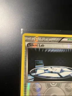Silent Lab Trainer Stadium Pokemon Card 140/160 Holofoil XY Phantom Forces - Image 2