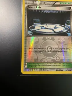 Silent Lab Trainer Stadium Pokemon Card 140/160 Holofoil XY Phantom Forces - Image 5