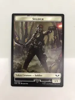 Soldier / Sicarian Infiltrator Token MTG Magic Card NM Near Mint Warhammer 40K - Image 1