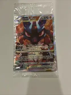 Lucario VSTAR SWSH291 SWSH: Sword & Shield Sealed Promo Card Holo Pokemon Card - Image 1
