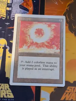 MTG: MAGIC THE GATHERING : REVISED 3ED SOL RING : UNPLAYED MINT / NM - Image 1