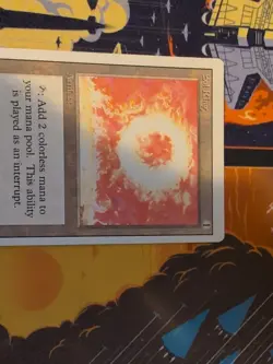 MTG: MAGIC THE GATHERING : REVISED 3ED SOL RING : UNPLAYED MINT / NM - Image 3
