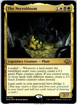 MTG - The Necrobloom - Foil RARE - Modern Horizons 3 - 194 - MINT - Image 1