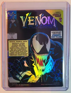 WOTC Marvel's Spider-Man Eddie Brock (0233) (Borderless) (MR) (Foil) NM - Image 2