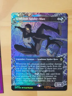 Symbiote Spider-Man Borderless Marvel's Spider-Man Near Mint FOIL R 0217 - Image 1