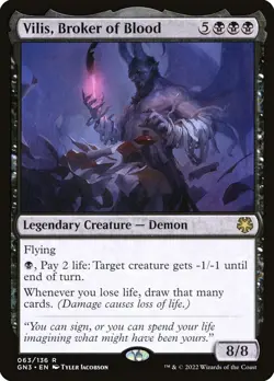 MTG NON-FOIL VILIS, BROKER OF BLOOD MAGIC SINGLE - GAME NIGHT: FREE-FOR-ALL GN3 - Image 1