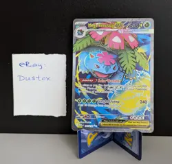 Mega Venusaur EX 155/132 Full Art Mega Evolution ME01 Near Mint NM Pokemon Card - Image 1