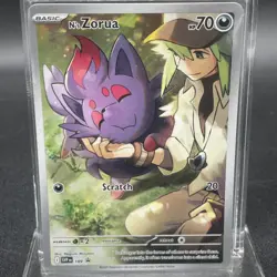 Pokemon TCG: N's Zorua SVP189 SV: Journey Together Black Star Promo NMc - Image 1