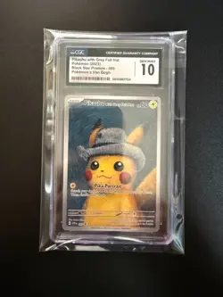 2023 Pokemon X Van Gogh #085 Pikachu With Grey Felt Hat CGC 10 Gem Mint - Image 1