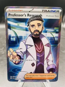 Pokemon Professor's Research 241/198 Scarlet Violet Ultra Rare Full Art Holo NM - Image 1