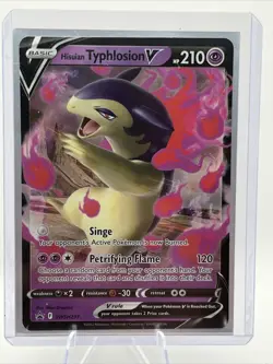 Pokemon TCG Hisuian Typhlosion V Sword & Shield SWSH237 Holo Promo Promo - Image 1