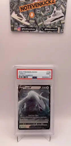 2022 Pokemon Lugia V 138/195 SWSH Silver Tempest 2022 Card PSA 9 GEM MINT RARE - Image 2