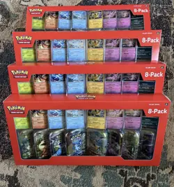 Pokemon Prismatic Evolutions 8 Mini-Tins with Promo Cards Costco 2-Pack sealed - Image 1