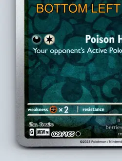 Basic Nidoran HP 60 Poison Horn Attack Rarity Blue Pokemon Card - Image 5