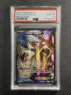 Pokemon Card PSA 10 Gem Mint Gyarados Ex Breakpoint 2016 Holo Full Art 114/122 - Image 1