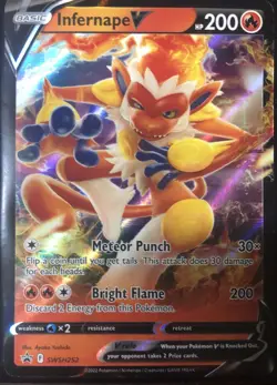 Infernape V - SWSH252 - SWSH: Sword & Shield Promo Cards (SWSD) - Image 1