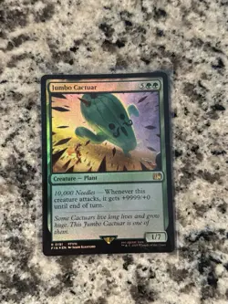 Magic The Gathering MTG - Jumbo Cactuar Foil - FIN - Image 1