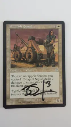 Catapult Squad Onslaught set signed by Brian Snoddy Magic the Gathering - Image 1