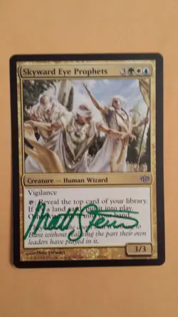 Skyward Eye Prophets Conflux set signed by Matt Stewart MTG - Image 1