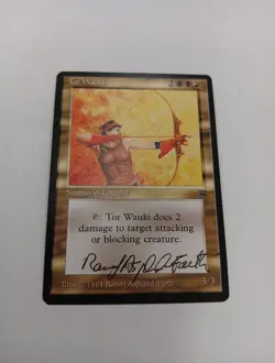 Tor Wauki Signed By Randy Asplund Faith Magic the Gathering Magic - Image 1