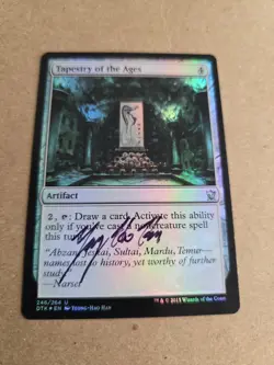 Tapestry Of Ages FOIL Signed By Yeong-Hao Han Magic the Gathering - Image 1