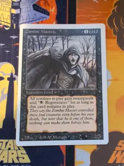 MTG: MAGIC THE GATHERING : REVISED 3ED : RARE ZOMBIE MASTER UNPLAYED MINT / NM - Image 1