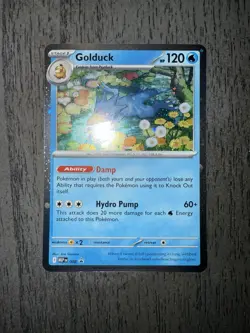 Pokemon TCG Golduck Black Star Promo 008 Mega Evolution - Image 1