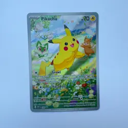 Pokemon Pikachu SVP088 Black Star Promo Paldea Adventure Chest Holo TCG NM - Image 1