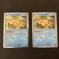 Pokemon TCG Psyduck MEP 007 Mega Evolution Pokemon Blister Black Star Promo - Image 1