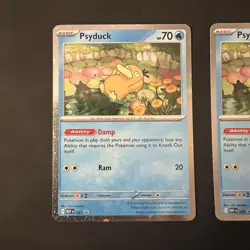 Pokemon TCG Psyduck MEP 007 Mega Evolution Pokemon Blister Black Star Promo - Image 2