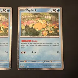 Pokemon TCG Psyduck MEP 007 Mega Evolution Pokemon Blister Black Star Promo - Image 3