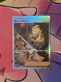 Pokemon Boss's Orders Illustration Rare Paldea Evolved 265/193 - Image 1
