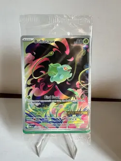 Pokemon TCG Bulbasaur 133/132 Mega Evolutions Box Topper Promo SEALED - Image 1