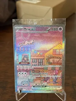 Pokemon TCG Mew EX 053 Special Illustration Rare Black Star Promo 151 NM SEALED - Image 1