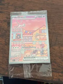 Pokemon TCG Mew EX 053 Special Illustration Rare Black Star Promo 151 NM SEALED - Image 2