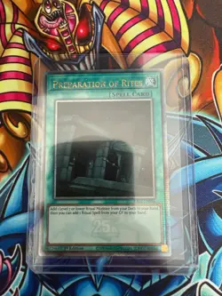 Yu-Gi-Oh Preparation of Rites RA02-EN056 Quarter Century Secret Rare 1st Edition - Image 1