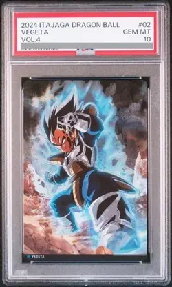 PSA 10 Vegeta dragon ball Z Jump Bandai wafer Card 4-02 R Itajaga Vol.4 Japanese - Image 1