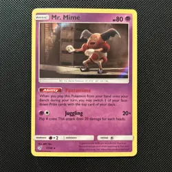 Mr. Mime 11/18 Detective Pikachu Holo Rare Pokemon Trading Card Game 2019 NM - Image 1