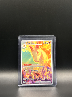 Pokemon TCG Destined Rivals Rapidash Art Rare Card 189/182 - Image 1