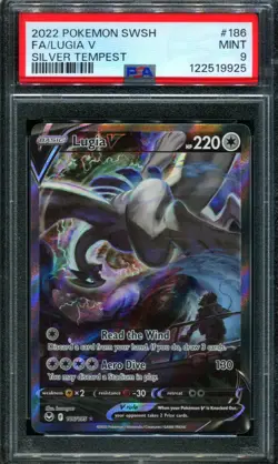 PSA 9 Lugia V 186/195 Silver Tempest Alt Art Japanese Pokemon Card - Image 1