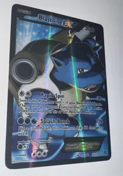 Blastoise EX Full Art XY Base Set 142/146 Pokemon Card Ultra Rare Holo - Image 2