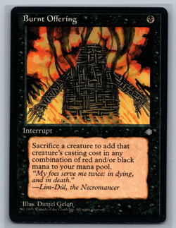 Magic The Gathering Ice Age Burnt Offering MTG TCG CCG - Image 1
