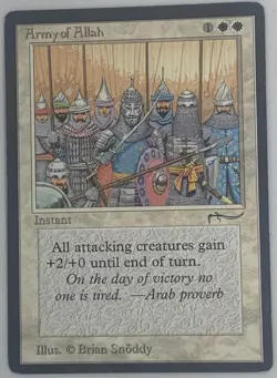 🧙Army Of Allah ARN Arabian Nights MTG (HP See Pics) - Image 3