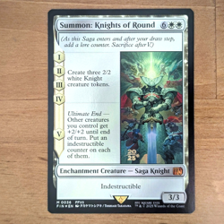 Summon: Knights of Round - Pre-release Foil Stamped Promo - Final Fantasy MTG - Image 1