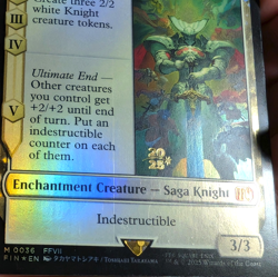 Summon: Knights of Round - Pre-release Foil Stamped Promo - Final Fantasy MTG - Image 2