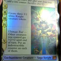 Summon: Knights of Round - Pre-release Foil Stamped Promo - Final Fantasy MTG - Image 4