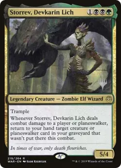 Storrev, Devkarin Lich - Near Mint MTG Promo Pack: Throne of Eldraine - Image 1