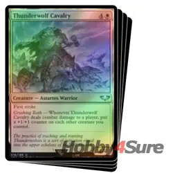 Foil Thunderwolf Cavalry (surge Foil) X4 M/NM Magic MTG Warhammer 40,000 - Image 1